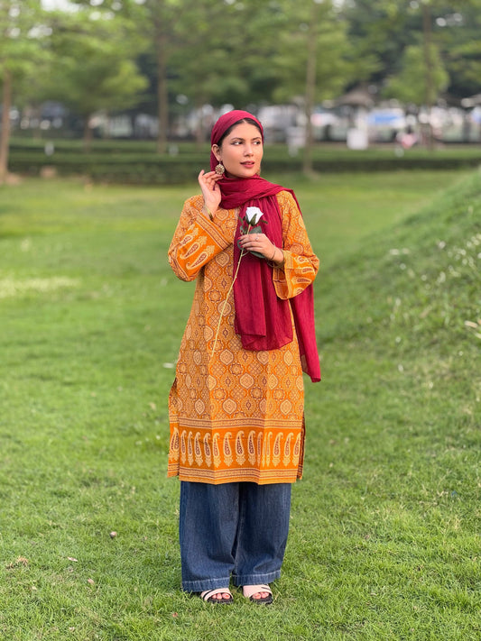 Ajrakh Designer Kurti