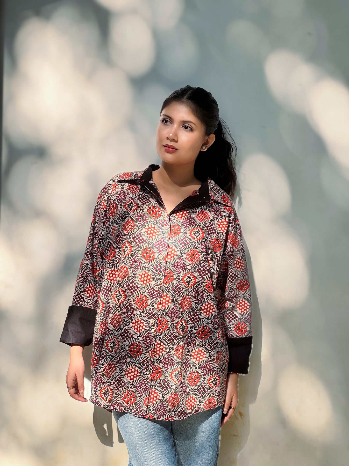 Authentic Ajrakh Cotton Short Shirt