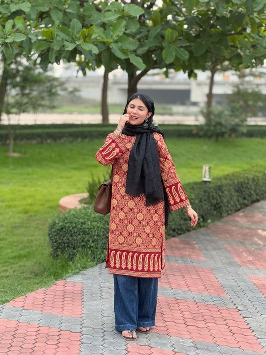 Ajrakh Designer Kurti
