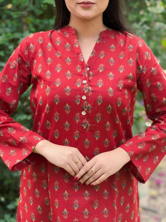 Straight Cut Kurti & Pant