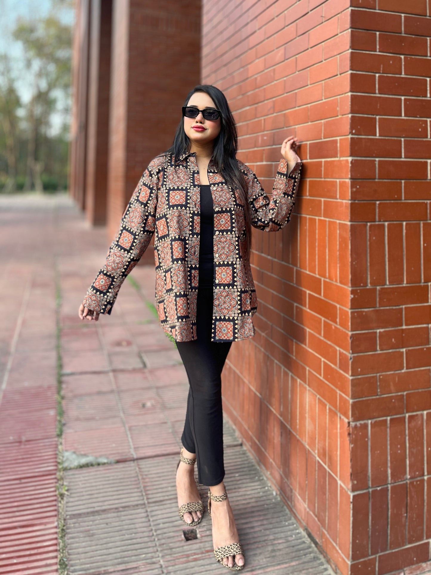 Authentic Ajrakh Cotton Short Shirt