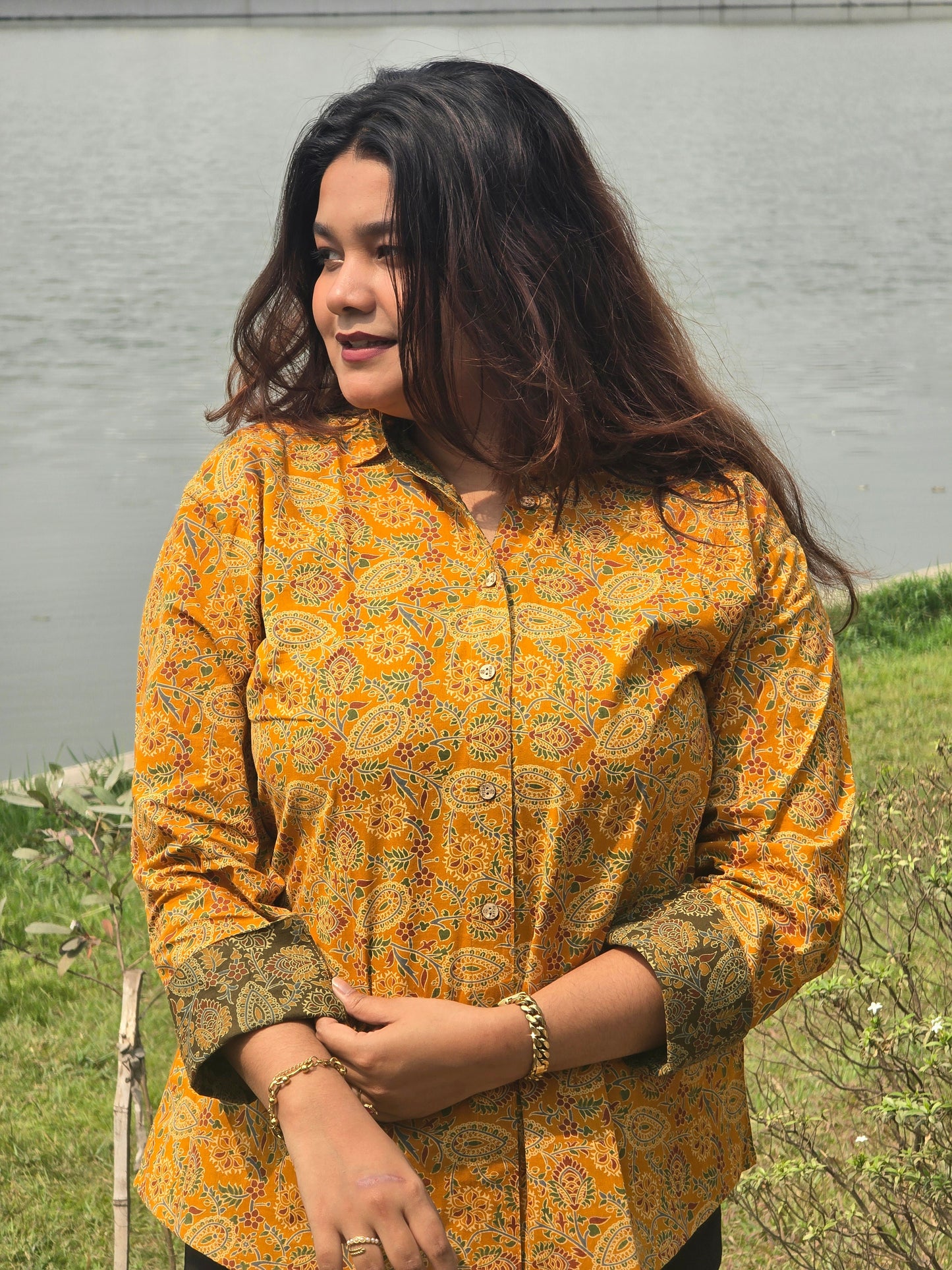 Authentic Ajrakh Cotton Short Shirt