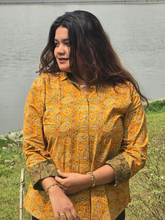 Authentic Ajrakh Cotton Short Shirt