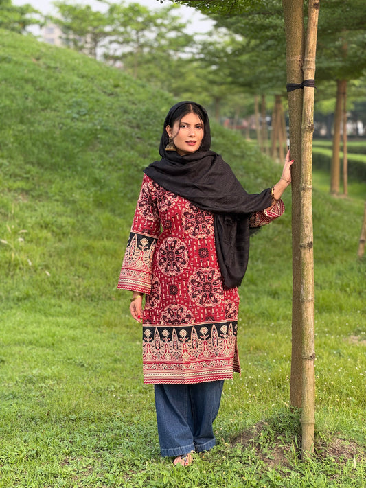 Ajrakh Designer Kurti