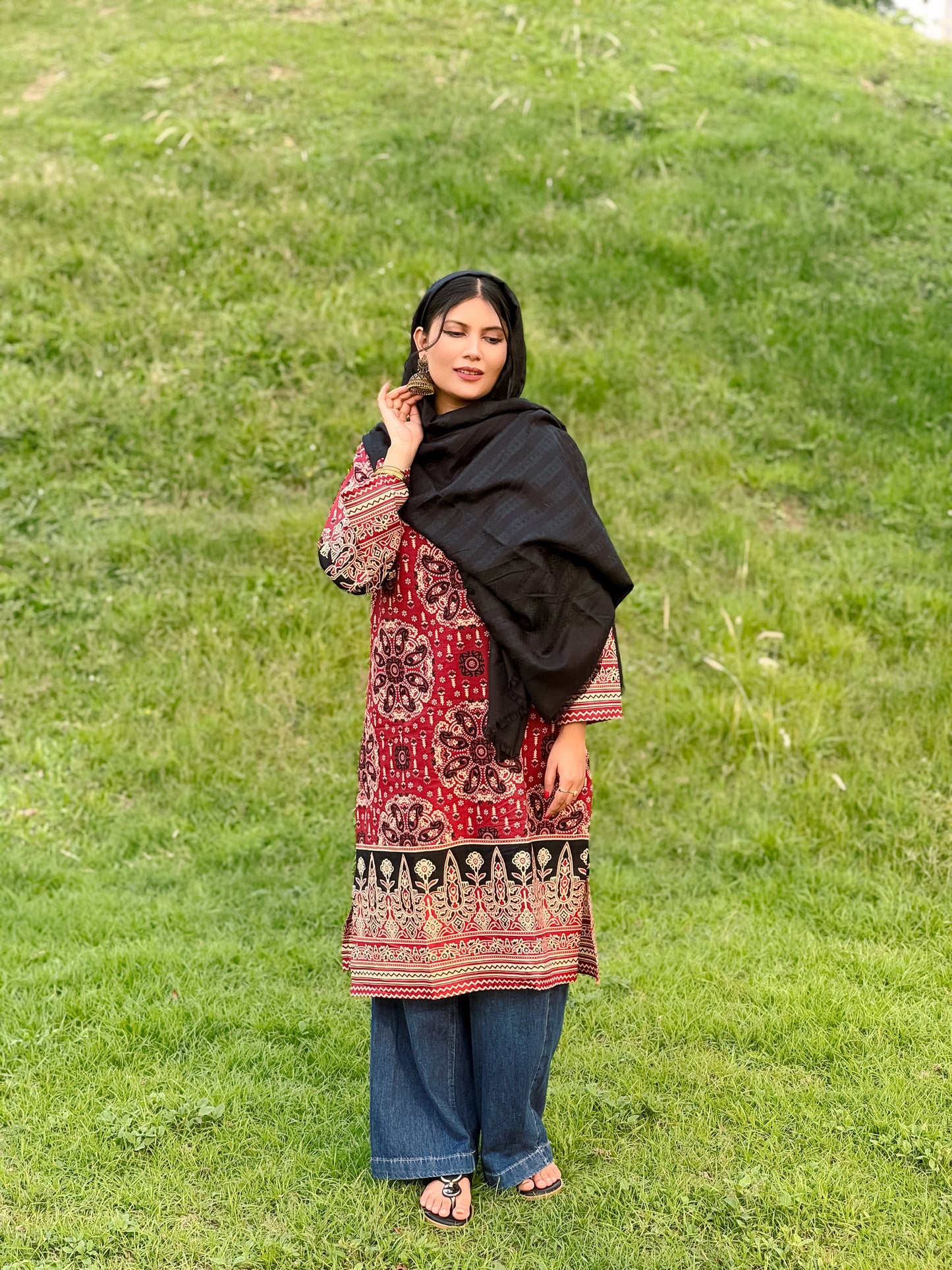 Ajrakh Designer Kurti