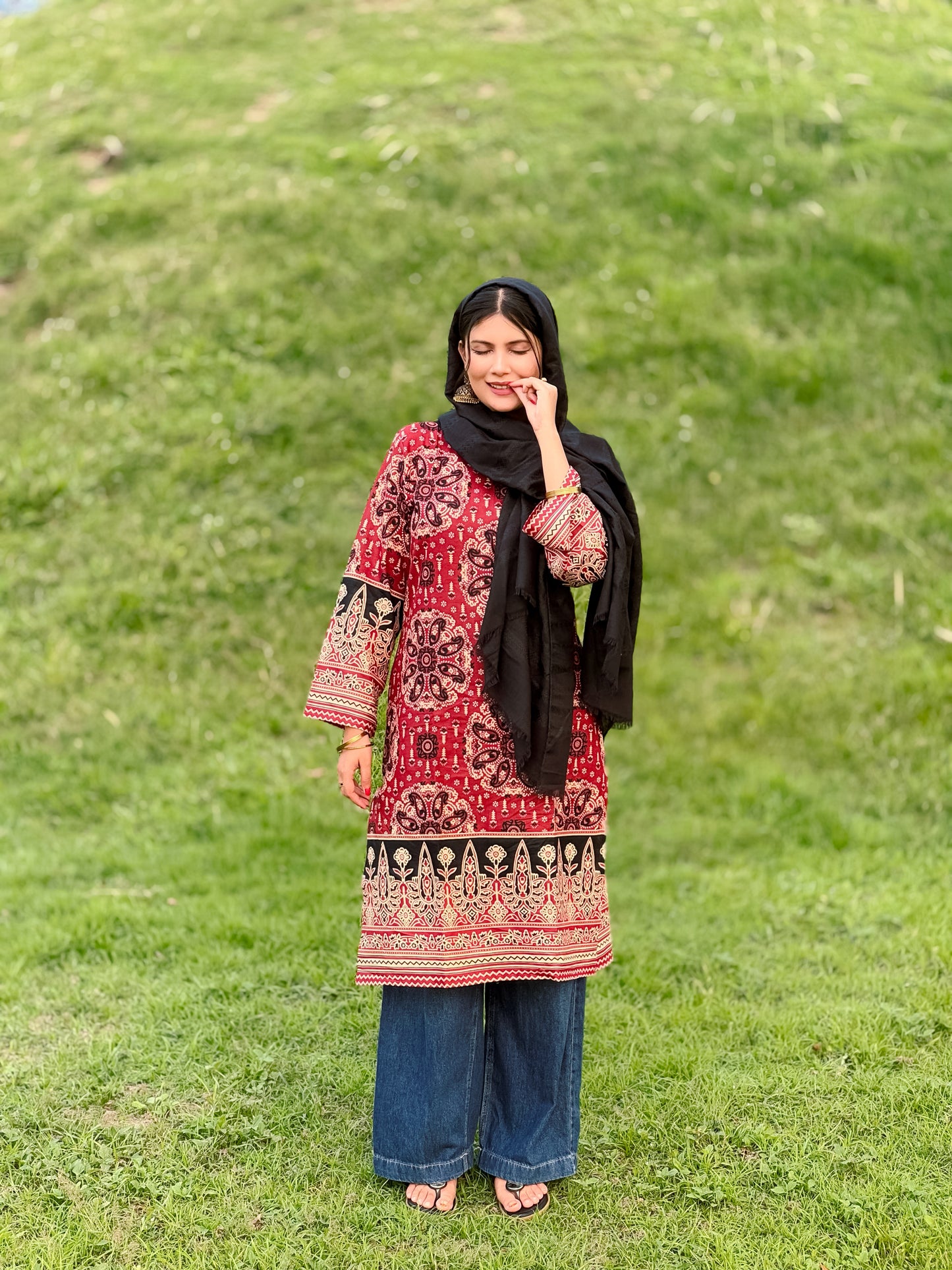 Ajrakh Designer Kurti