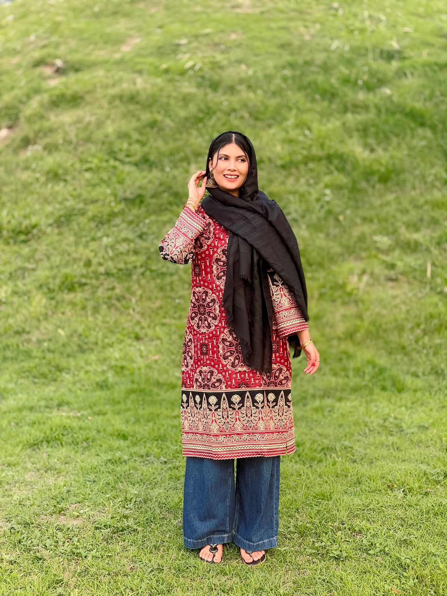 Ajrakh Designer Kurti