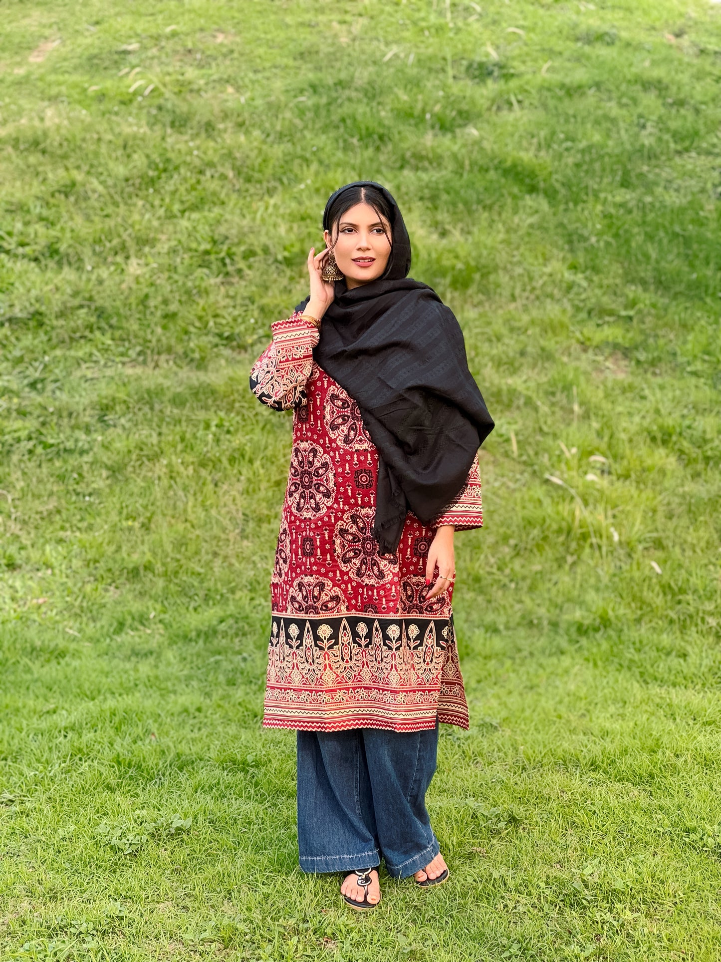 Ajrakh Designer Kurti