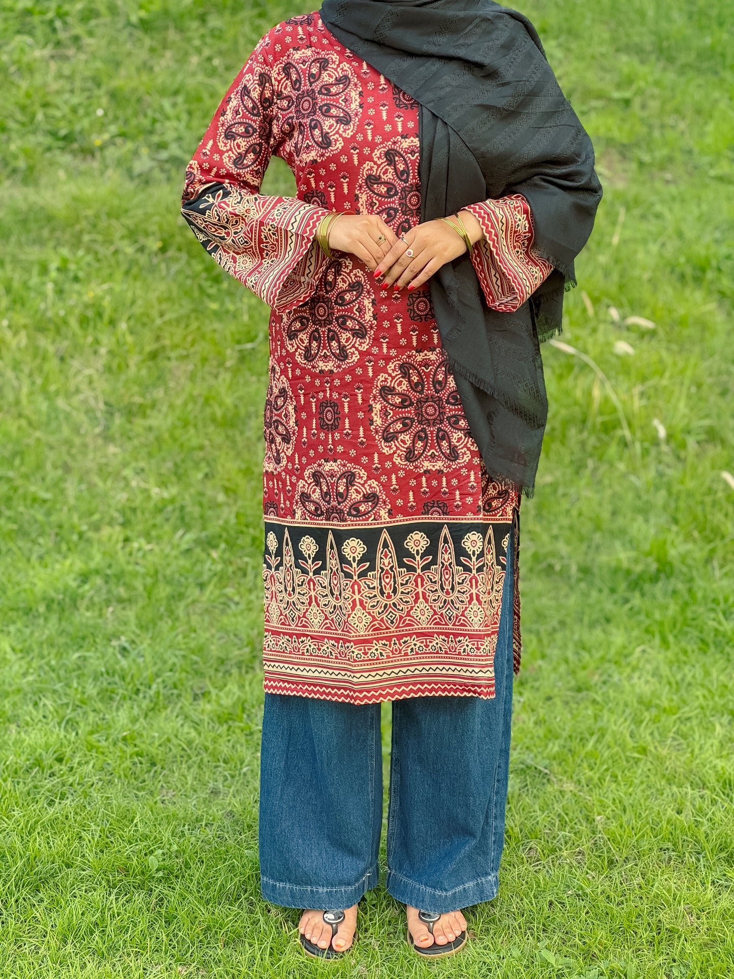 Ajrakh Designer Kurti