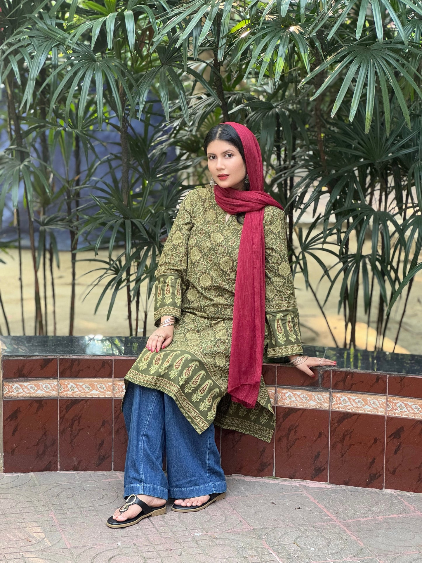Ajrakh Designer Kurti