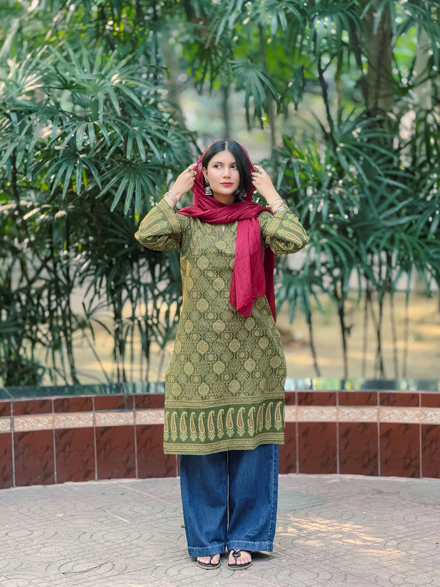 Ajrakh Designer Kurti