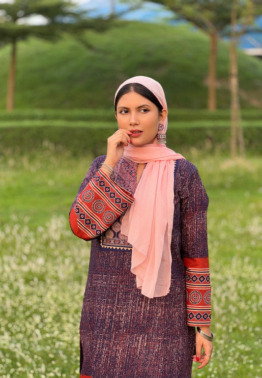 Ajrakh Designer Kurti