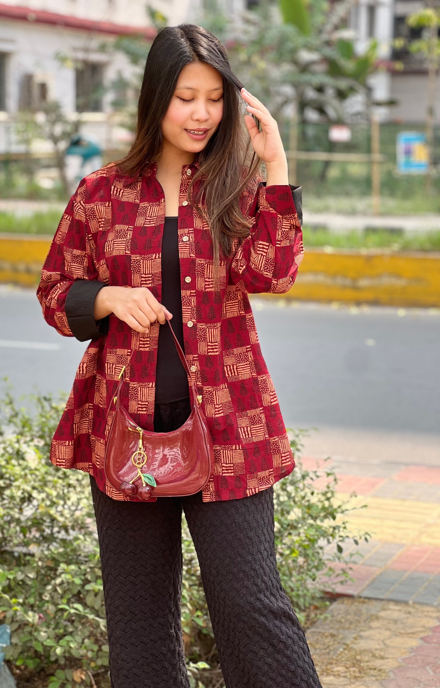 Authentic Ajrakh Cotton Short Shirt