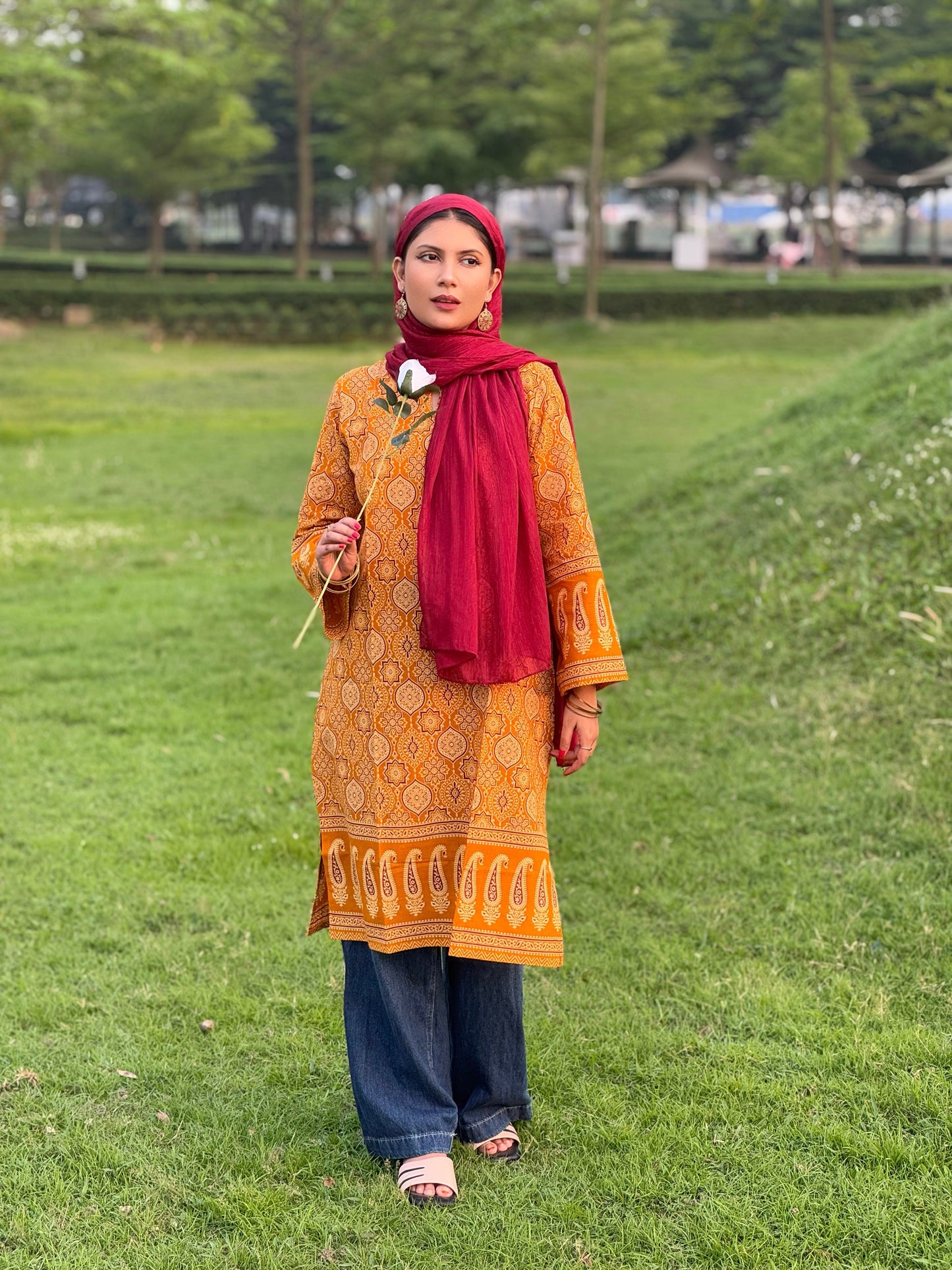 Ajrakh Designer Kurti