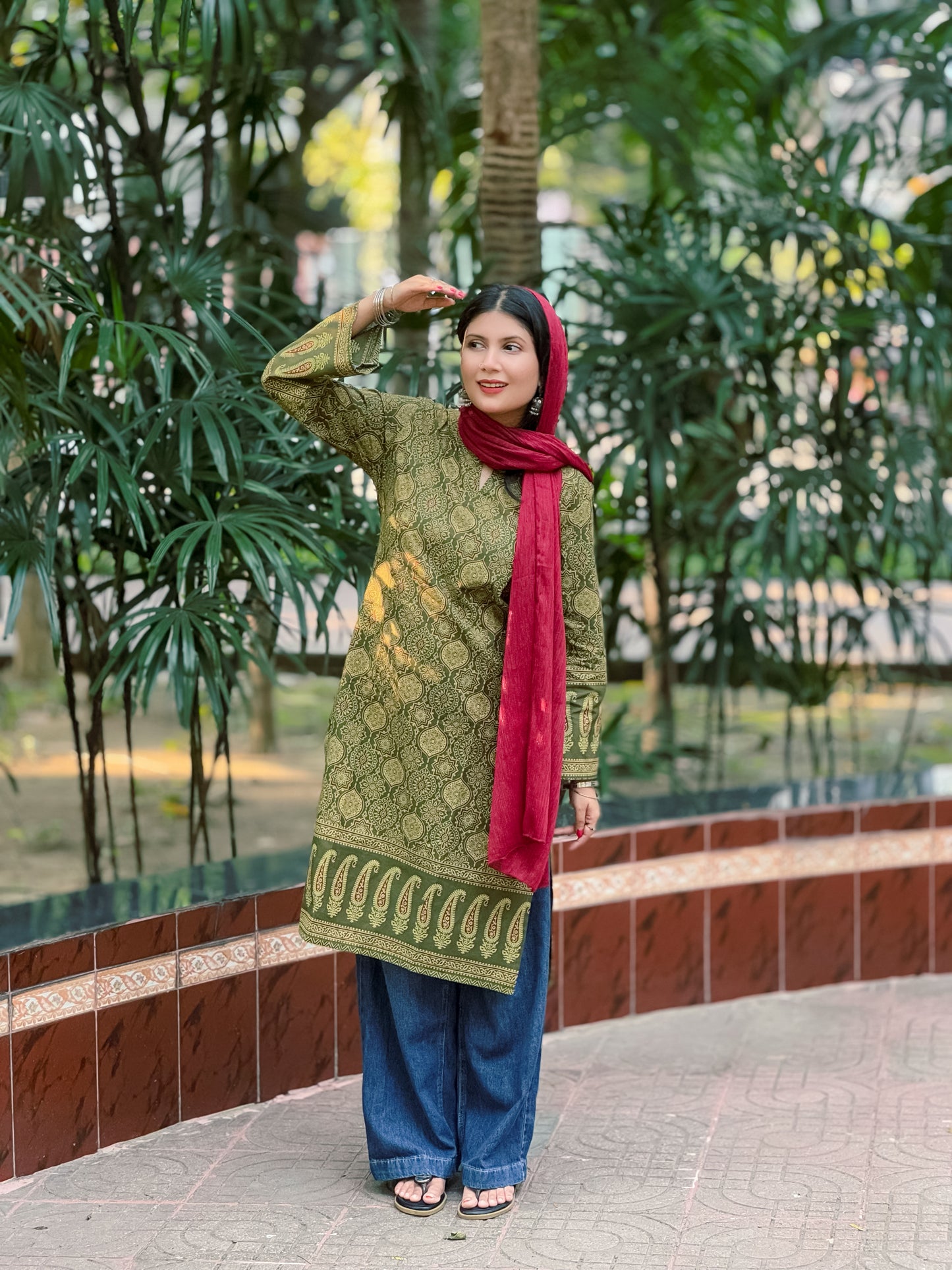 Ajrakh Designer Kurti