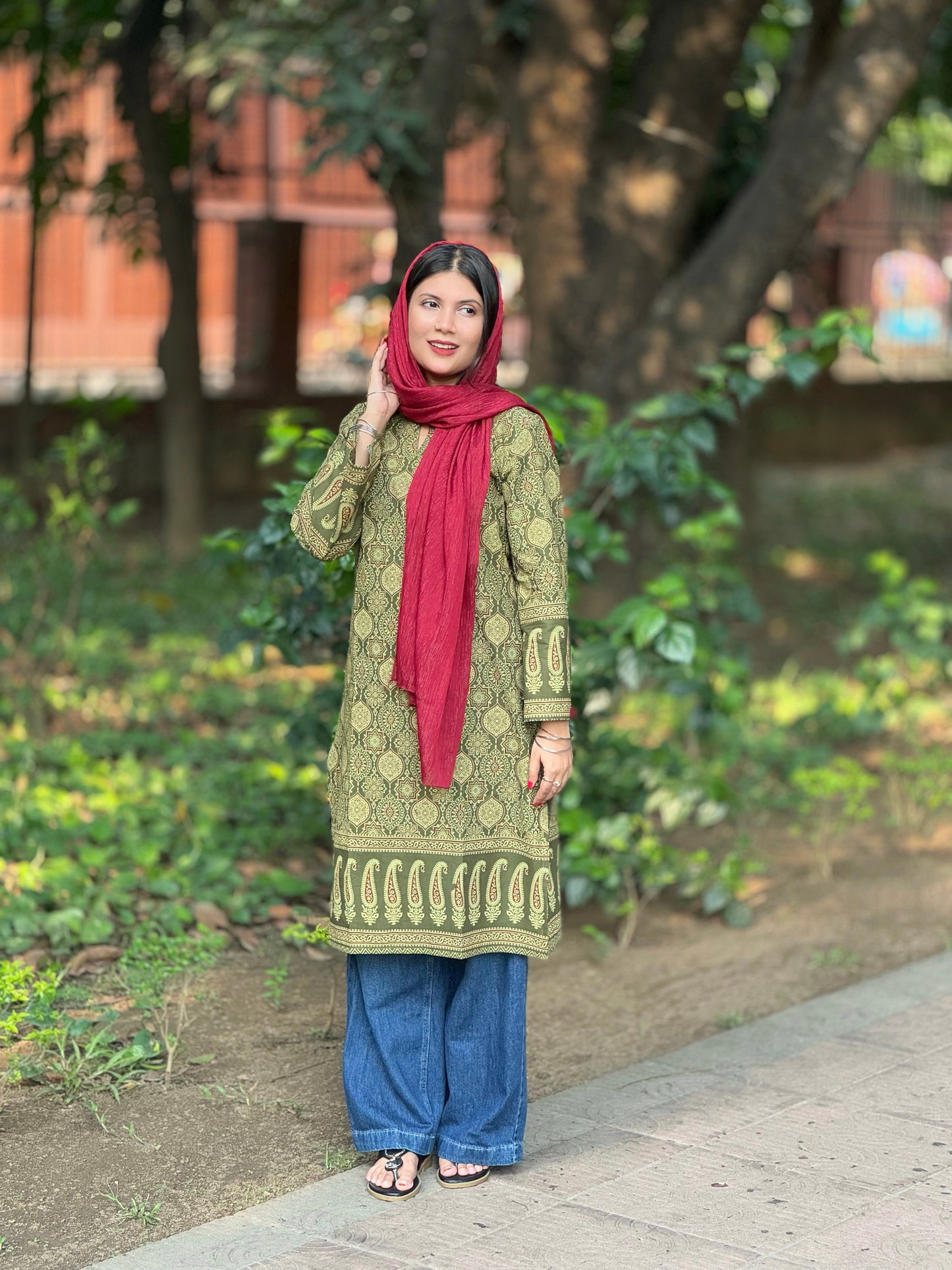 Ajrakh Designer Kurti
