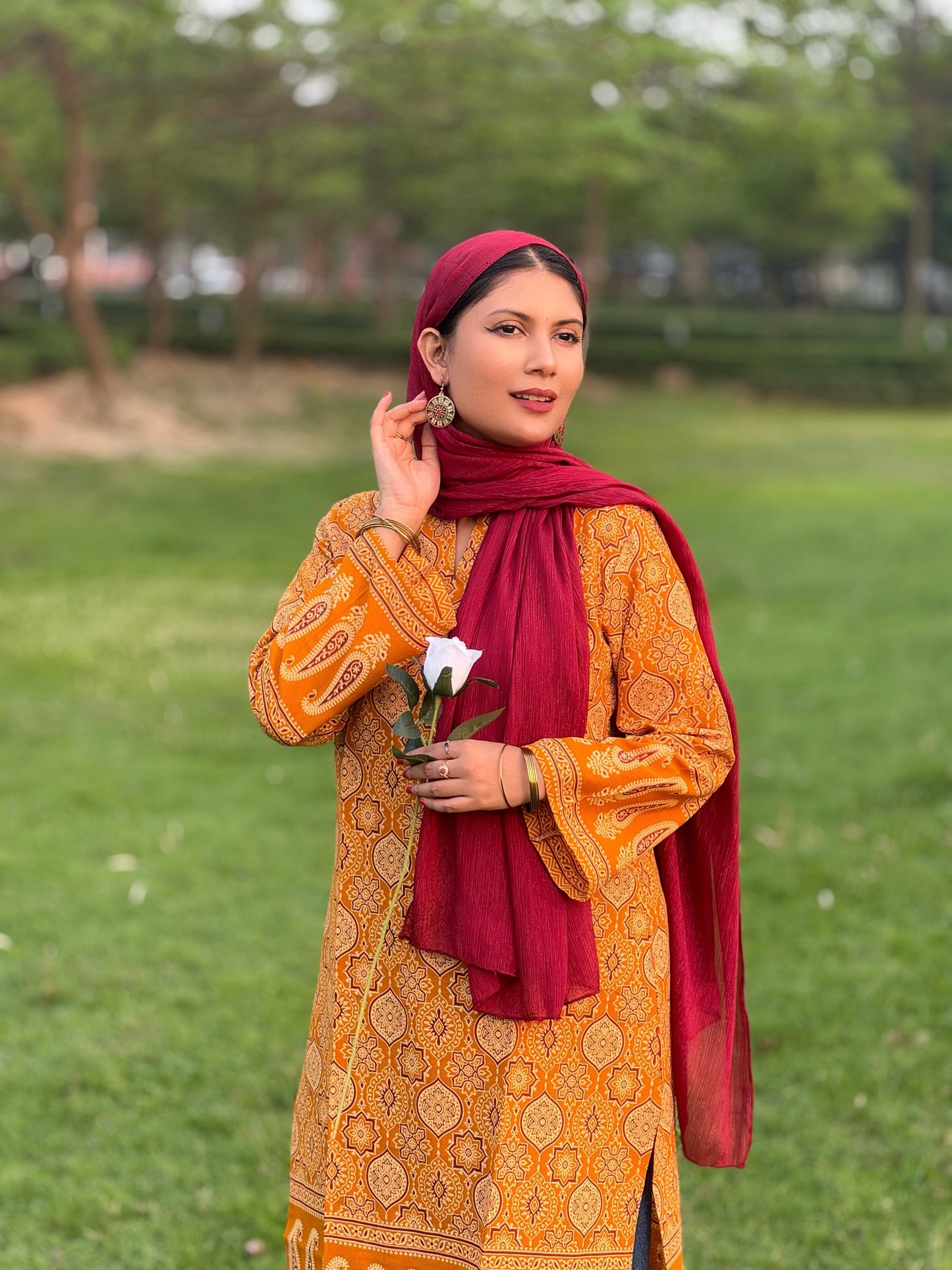 Ajrakh Designer Kurti