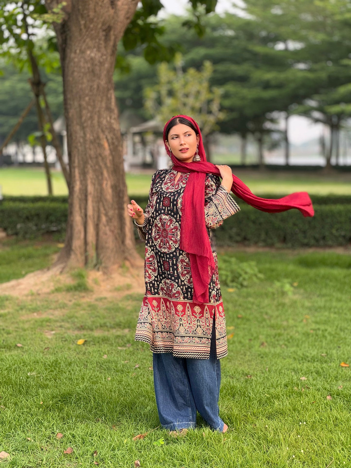 Ajrakh Designer Kurti