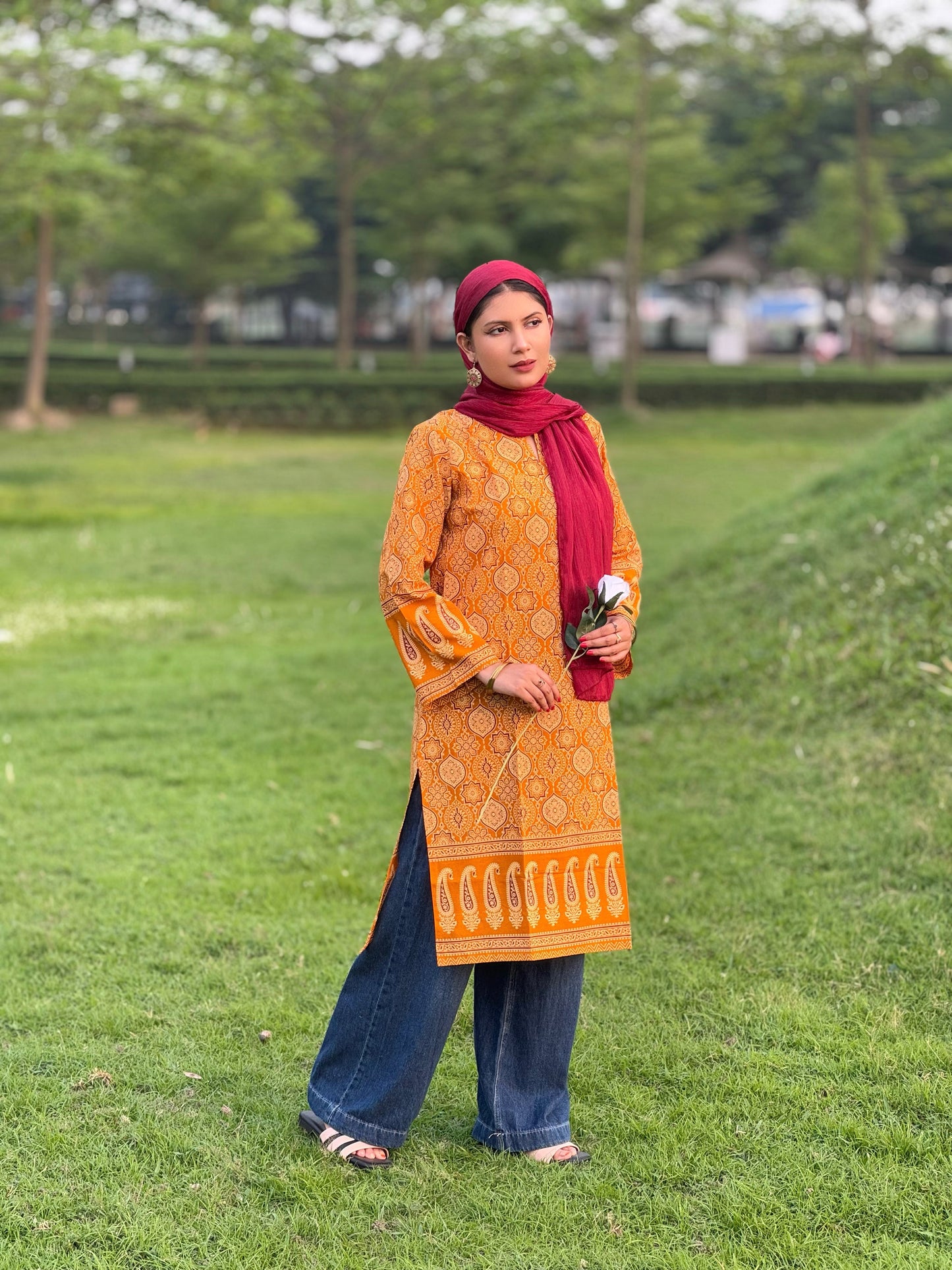 Ajrakh Designer Kurti
