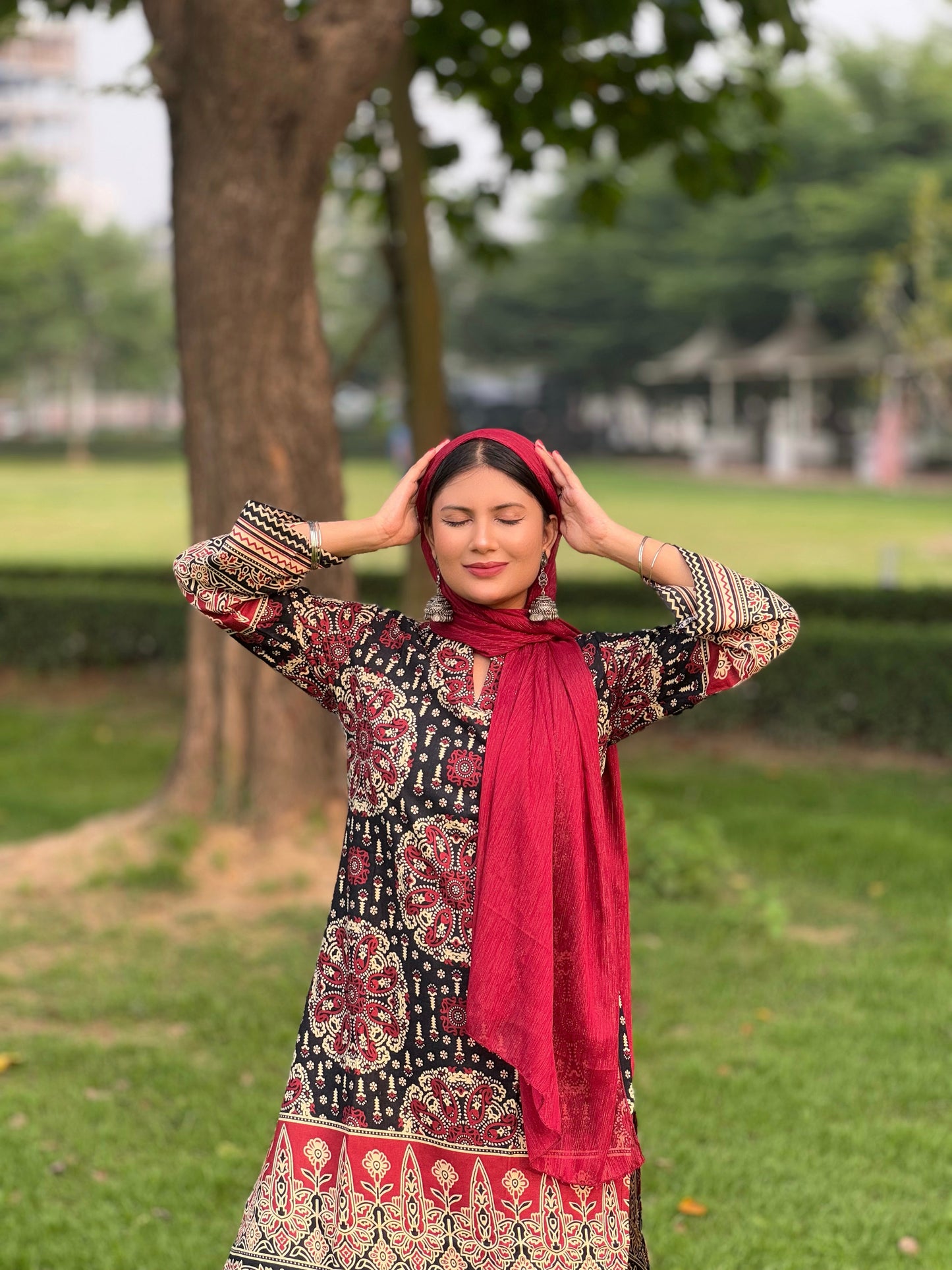 Ajrakh Designer Kurti
